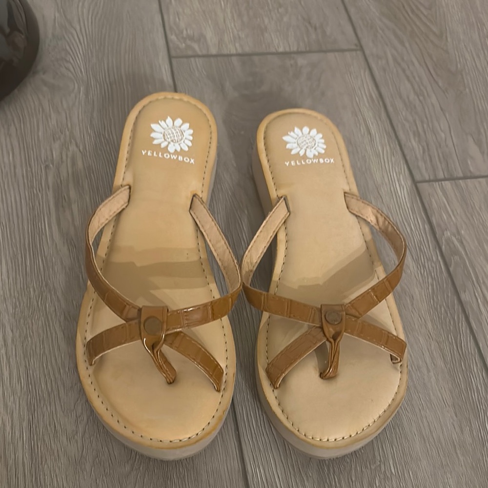 Yellow Box Women's Tan Sandals